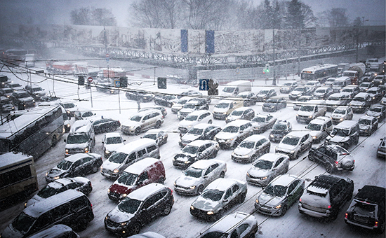 Снегопад в Москве
